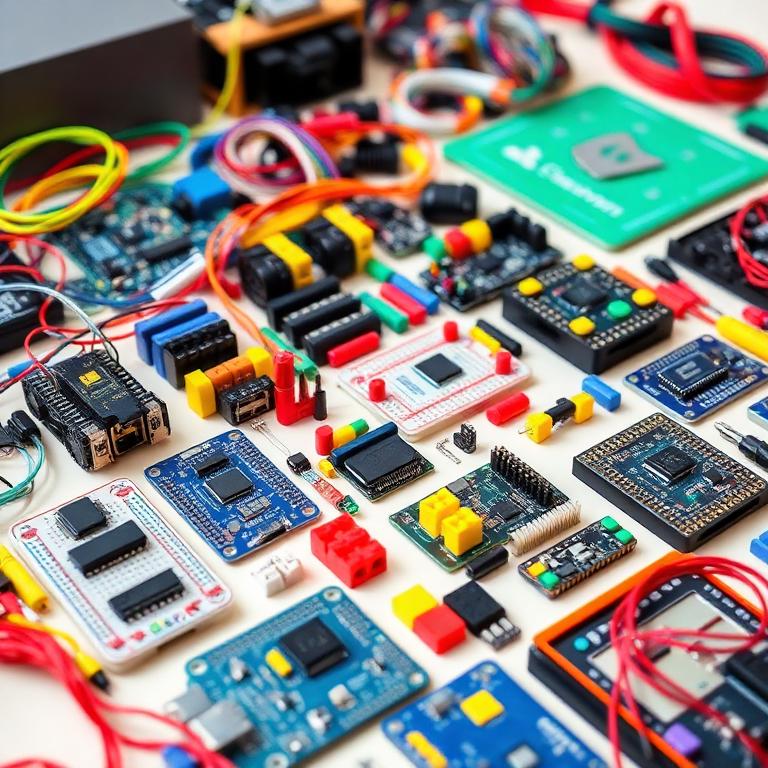 STEM kits with electronics and robotics components